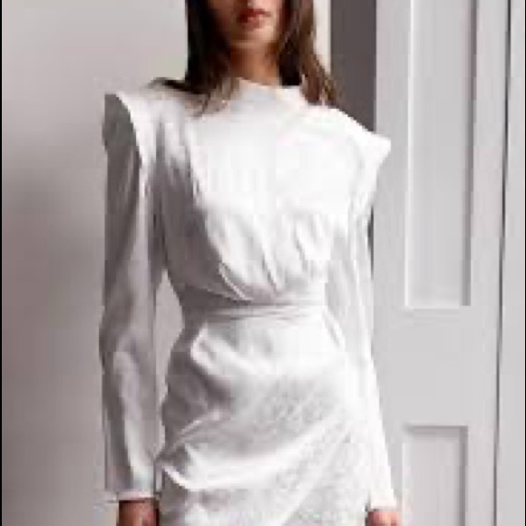 Jacquard Asymetric Wrap Mini Dress nwt nast gal - Picture 2 of 4